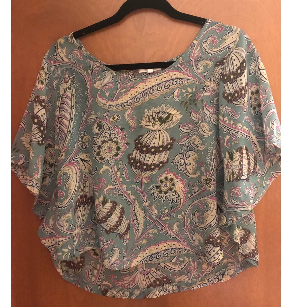 See through chiffon top